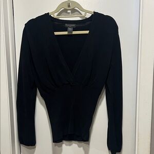 Banana Republic Elegant Black Long Sleeve Sweater